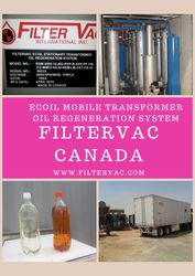 Transformer oil regeneration system| Oil Purifier | Filtervac Canada